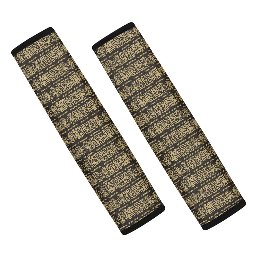 Ancient Maya Pattern Print Car Seat Belt Covers