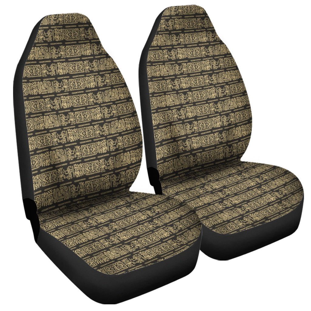 Ancient Maya Pattern Print Universal Fit Car Seat Covers