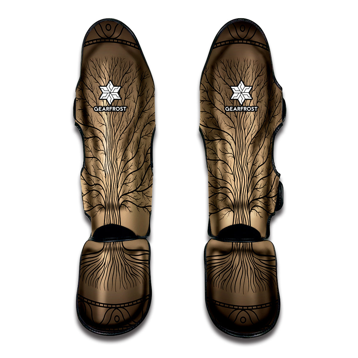 Ancient Yggdrasil Tree Print Muay Thai Shin Guards