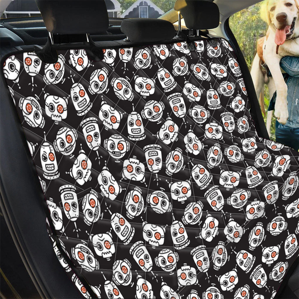 Angry Robot Pattern Print Pet Car Back Seat Cover