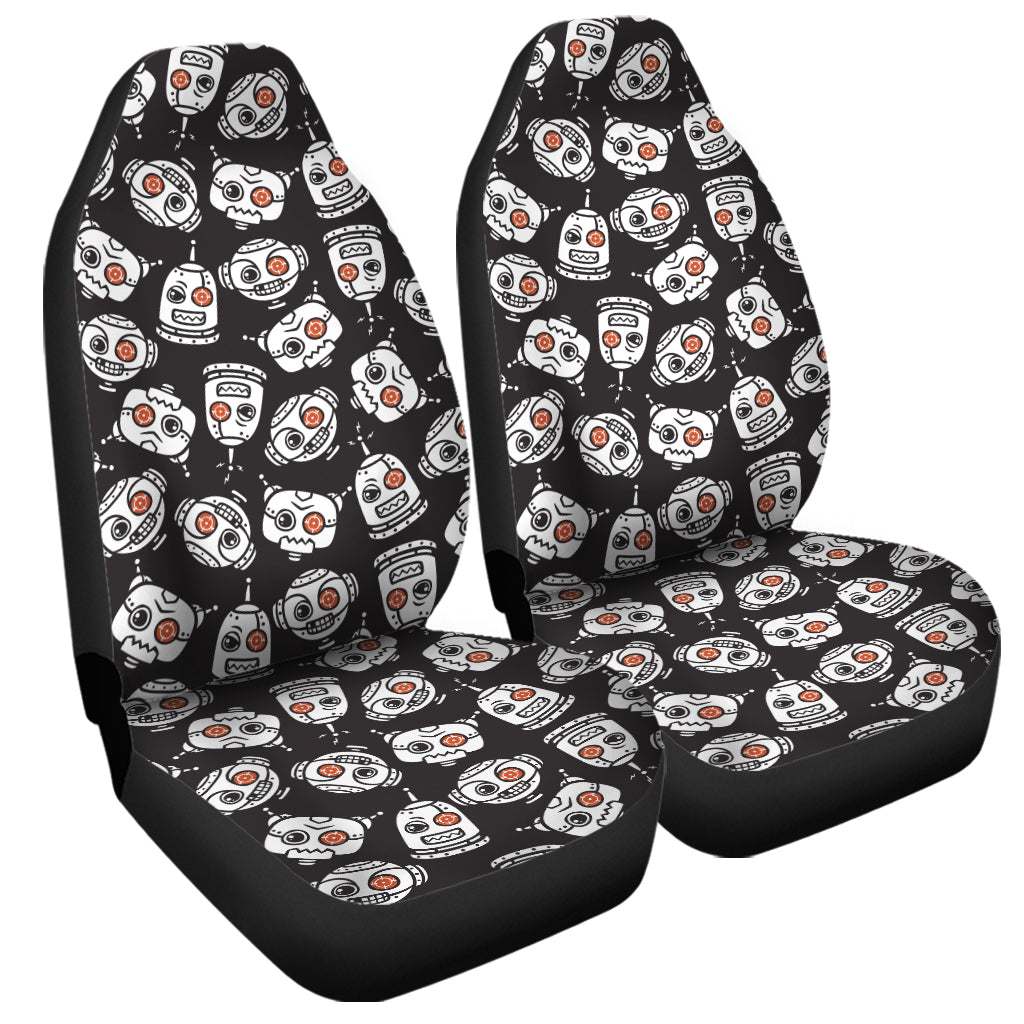 Angry Robot Pattern Print Universal Fit Car Seat Covers