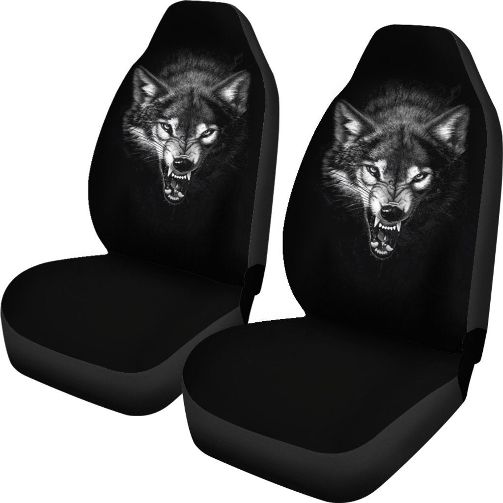 Angry Wolf Universal Fit Car Seat Covers