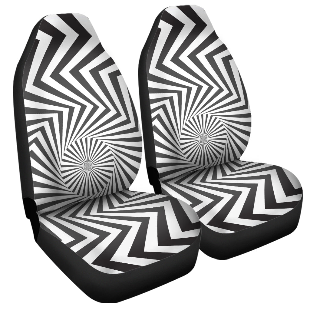 Angular Swirl Motion Illusion Print Universal Fit Car Seat Covers