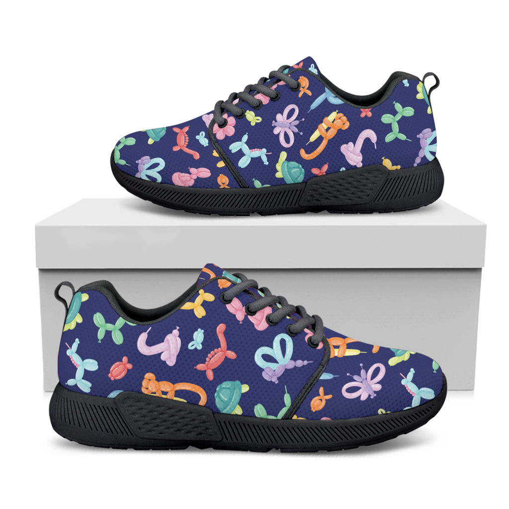 Animal Balloon Pattern Print Black Athletic Shoes