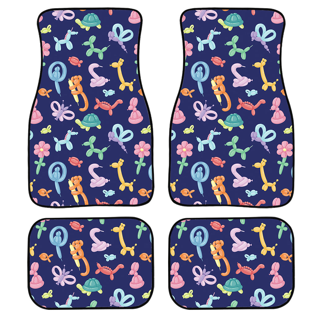 Animal Balloon Pattern Print Front and Back Car Floor Mats