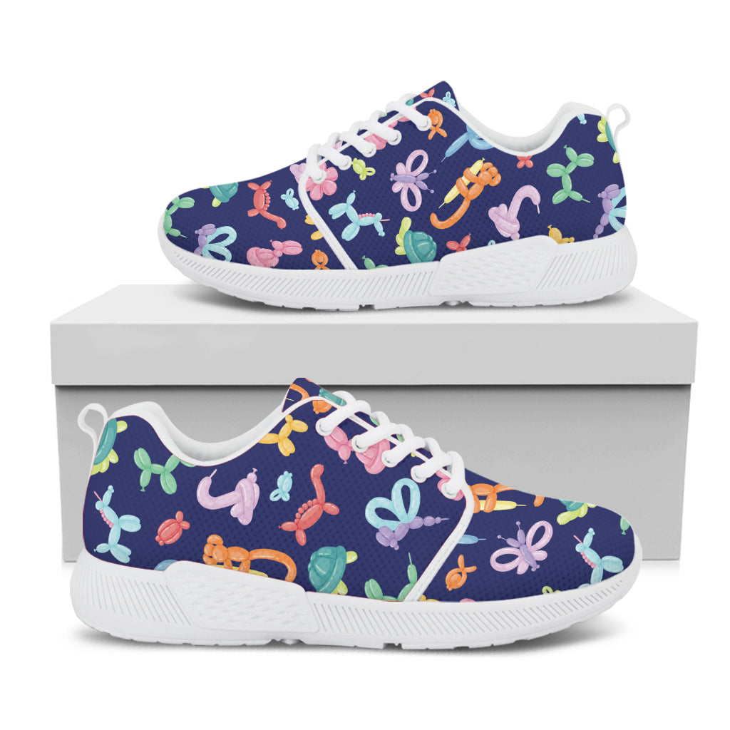 Animal Balloon Pattern Print White Athletic Shoes