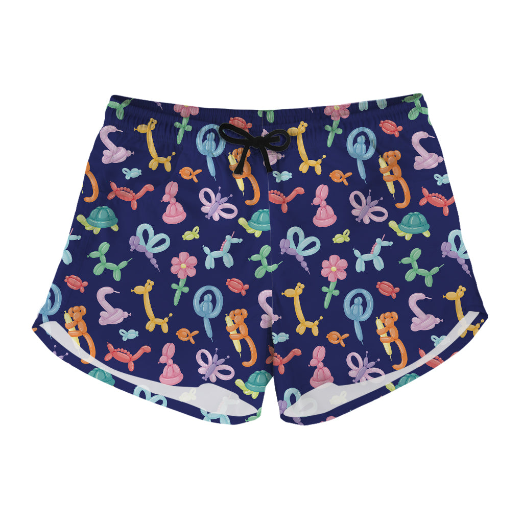 Animal Balloon Pattern Print Women's Shorts