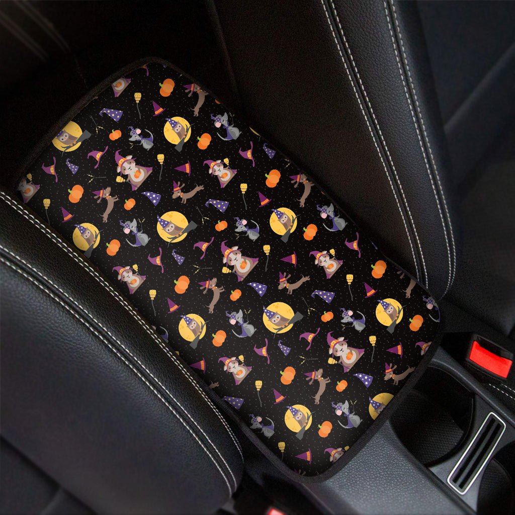 Animal Wizard Pattern Print Car Center Console Cover