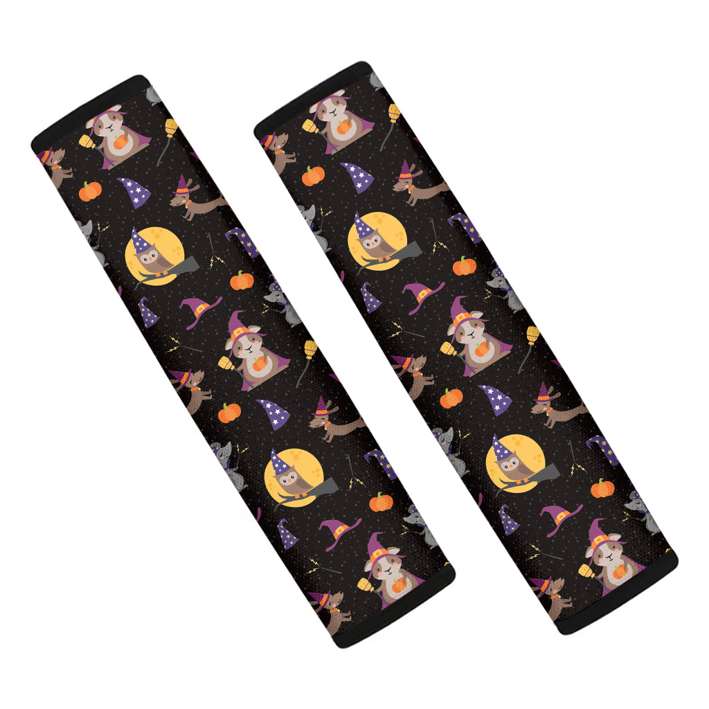 Animal Wizard Pattern Print Car Seat Belt Covers