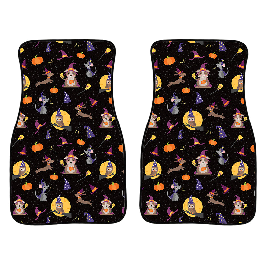 Animal Wizard Pattern Print Front Car Floor Mats