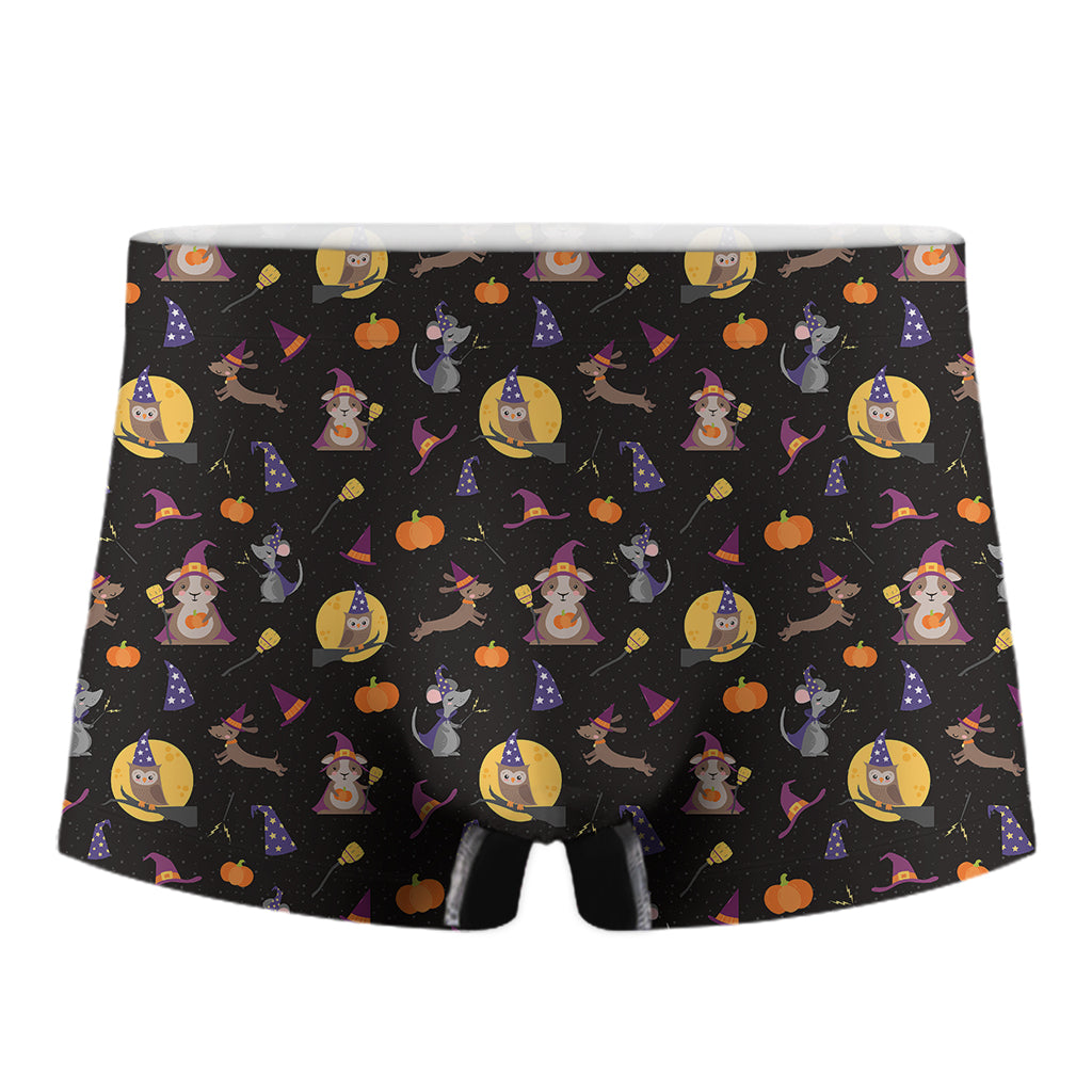 Animal Wizard Pattern Print Men's Boxer Briefs