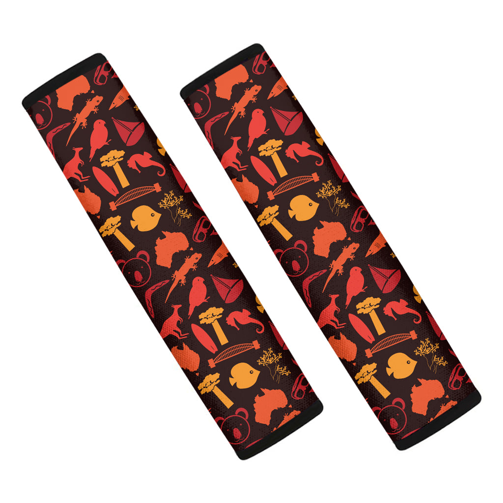 Australia Country Pattern Print Car Seat Belt Covers