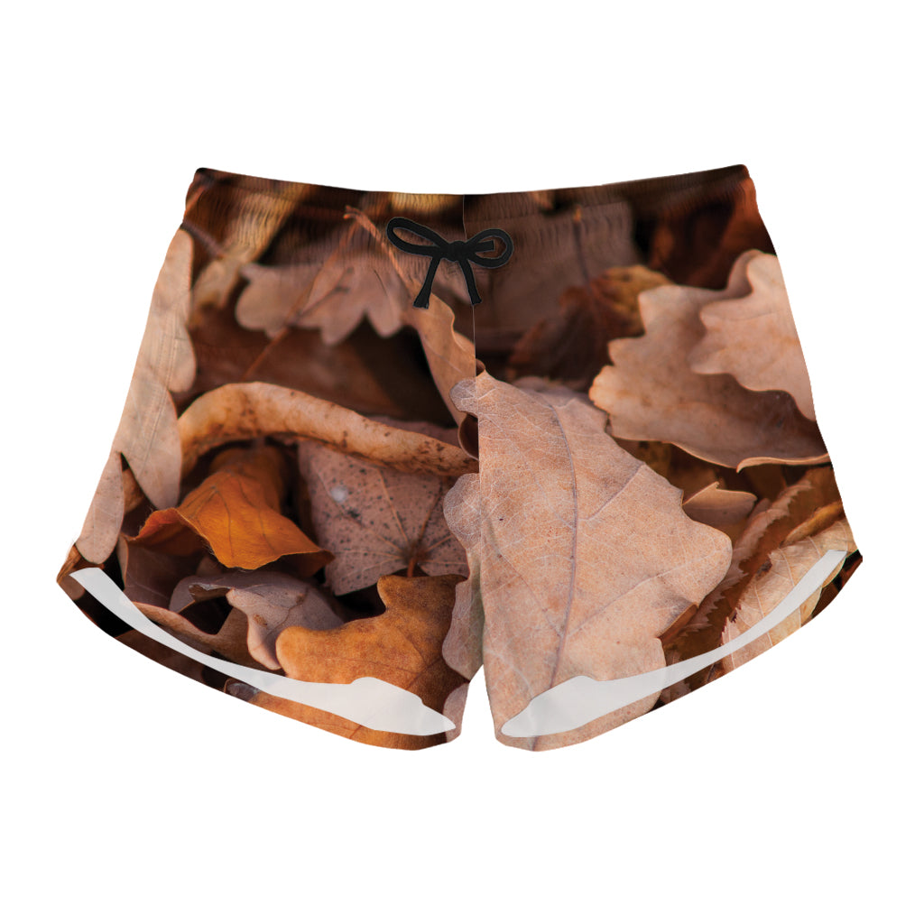 Autumn Oak leaf Print Women's Shorts