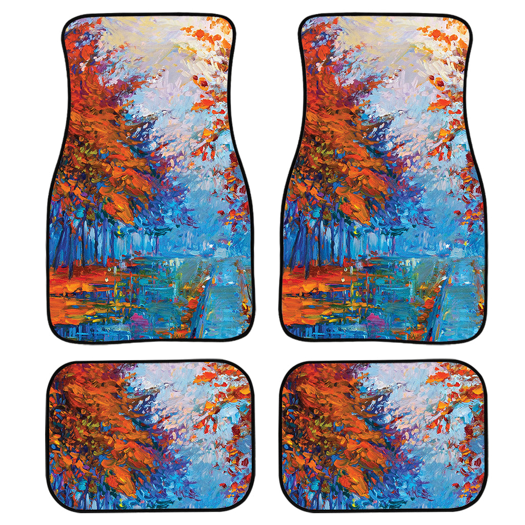 Autumn Painting Print Front and Back Car Floor Mats