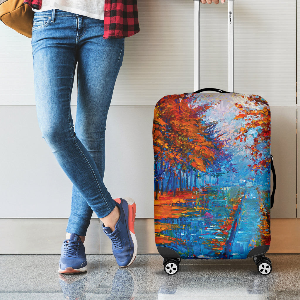 Autumn Painting Print Luggage Cover