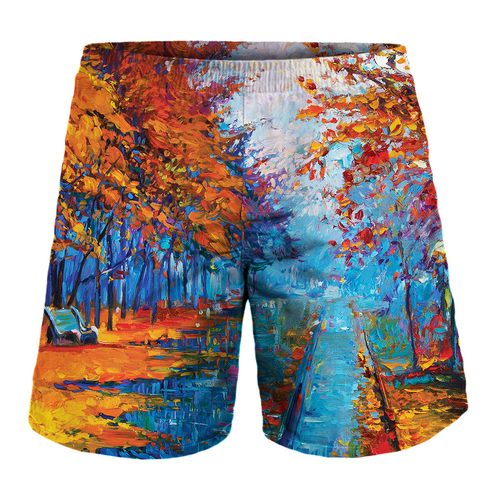 Autumn Painting Print Men's Shorts