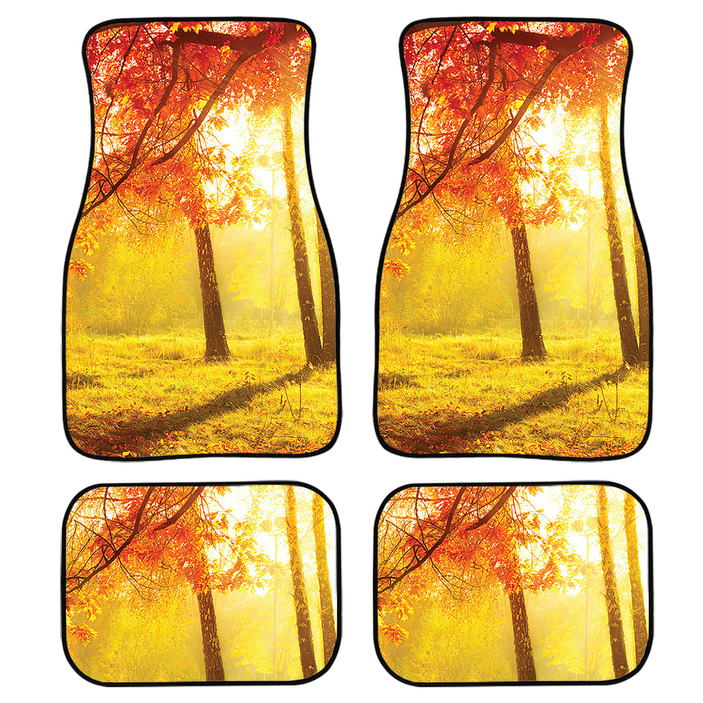 Autumn Trees Print Front and Back Car Floor Mats