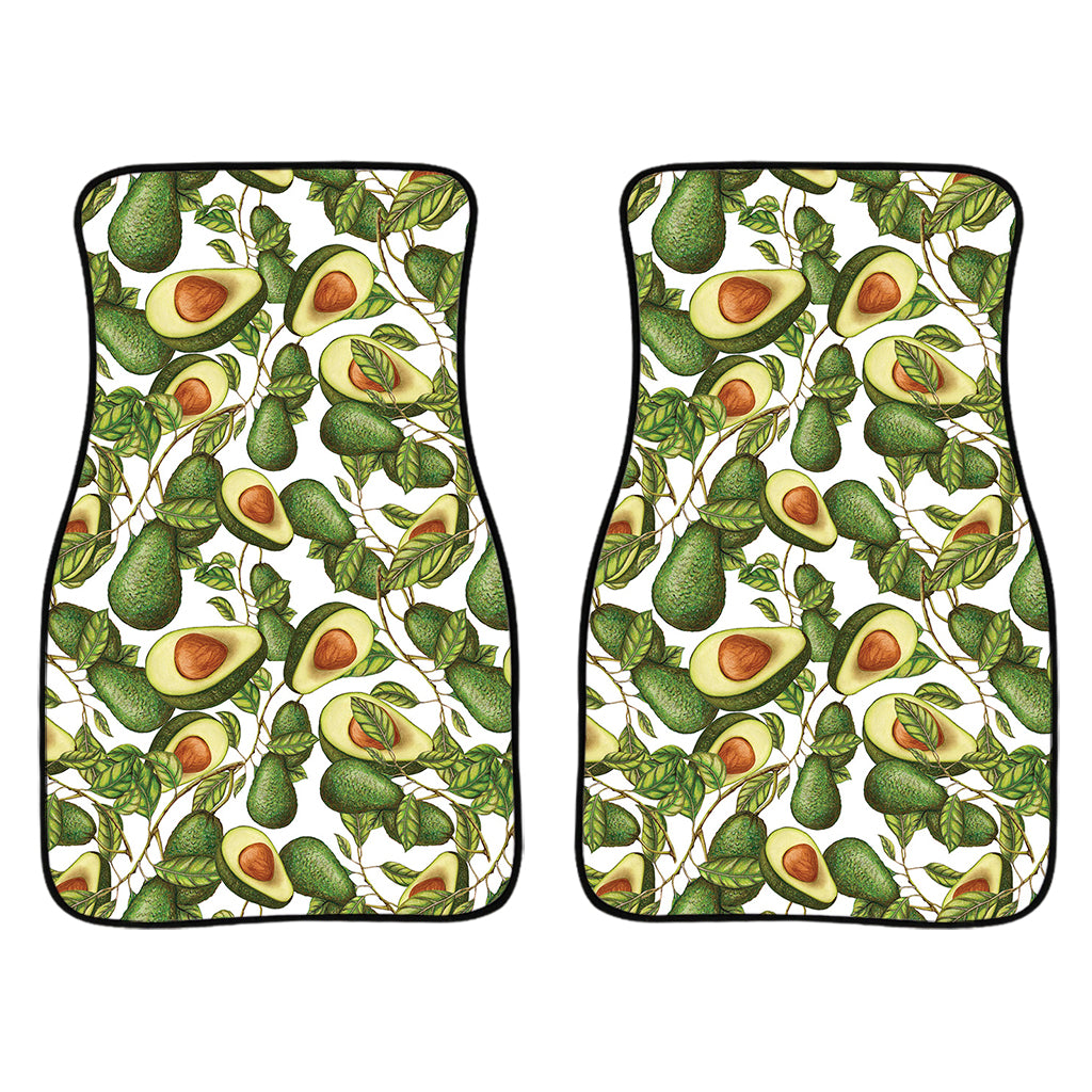 Avocado Cut In Half Drawing Print Front Car Floor Mats