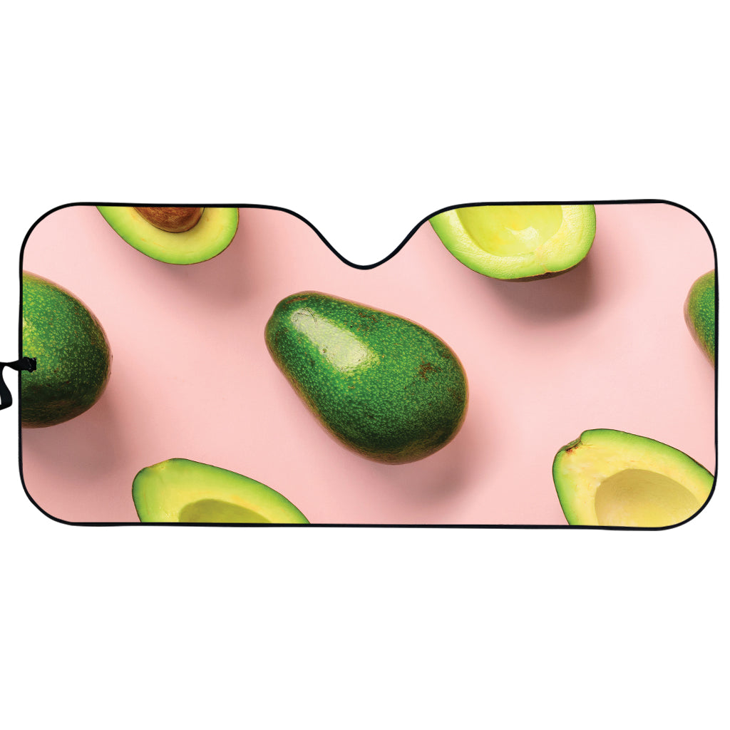 Avocado Cut In Half Pattern Print Car Sun Shade