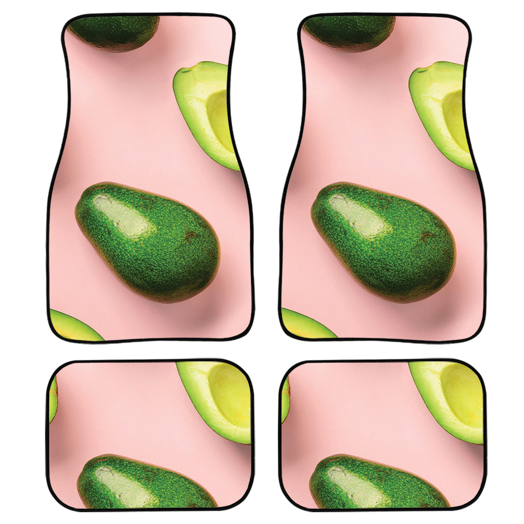 Avocado Cut In Half Pattern Print Front and Back Car Floor Mats