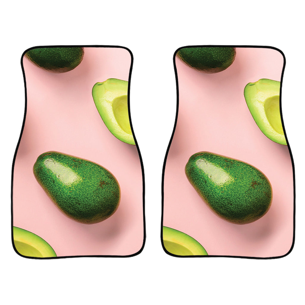 Avocado Cut In Half Pattern Print Front Car Floor Mats