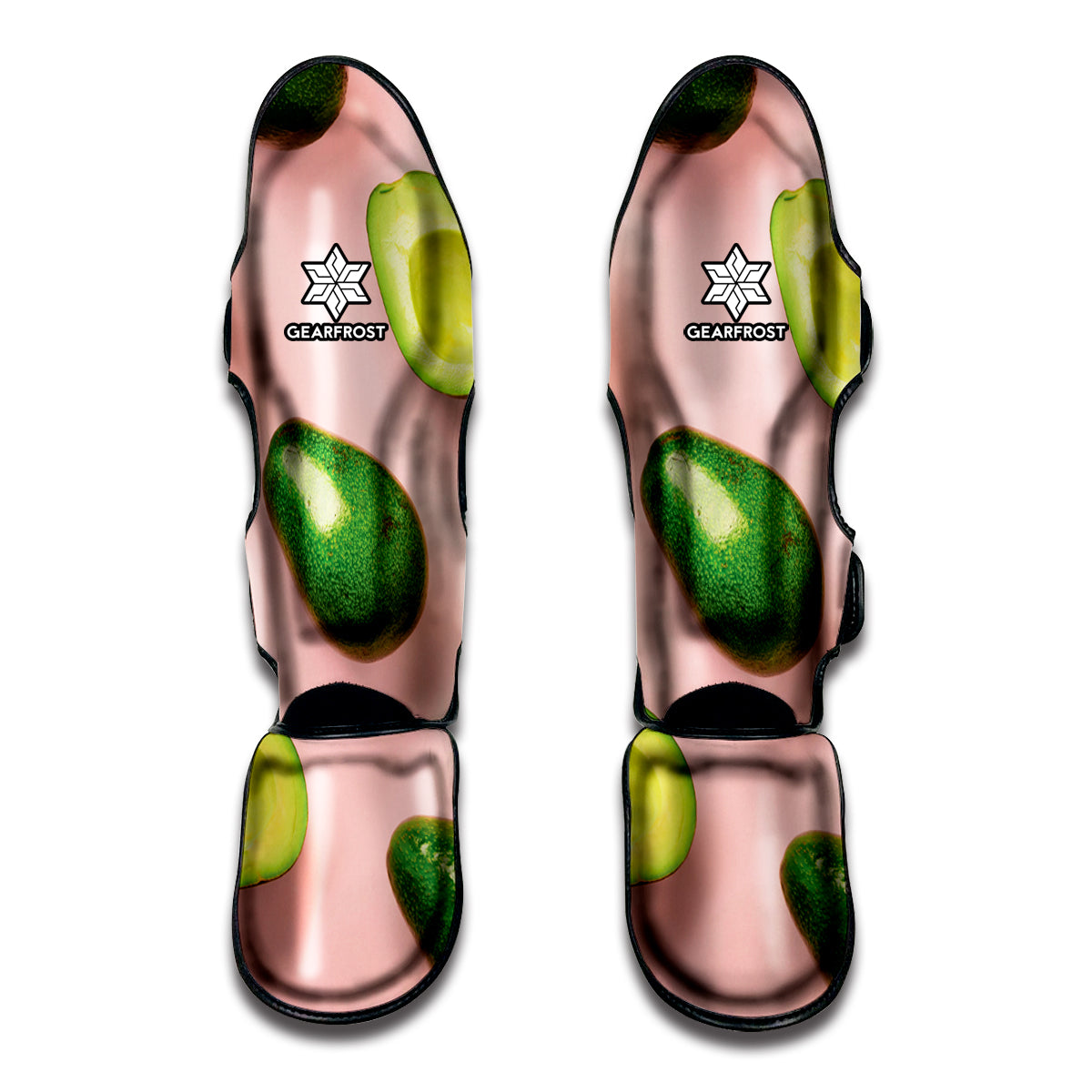 Avocado Cut In Half Pattern Print Muay Thai Shin Guards