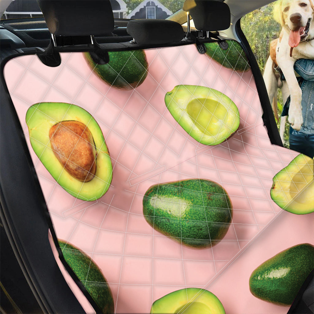 Avocado Cut In Half Pattern Print Pet Car Back Seat Cover