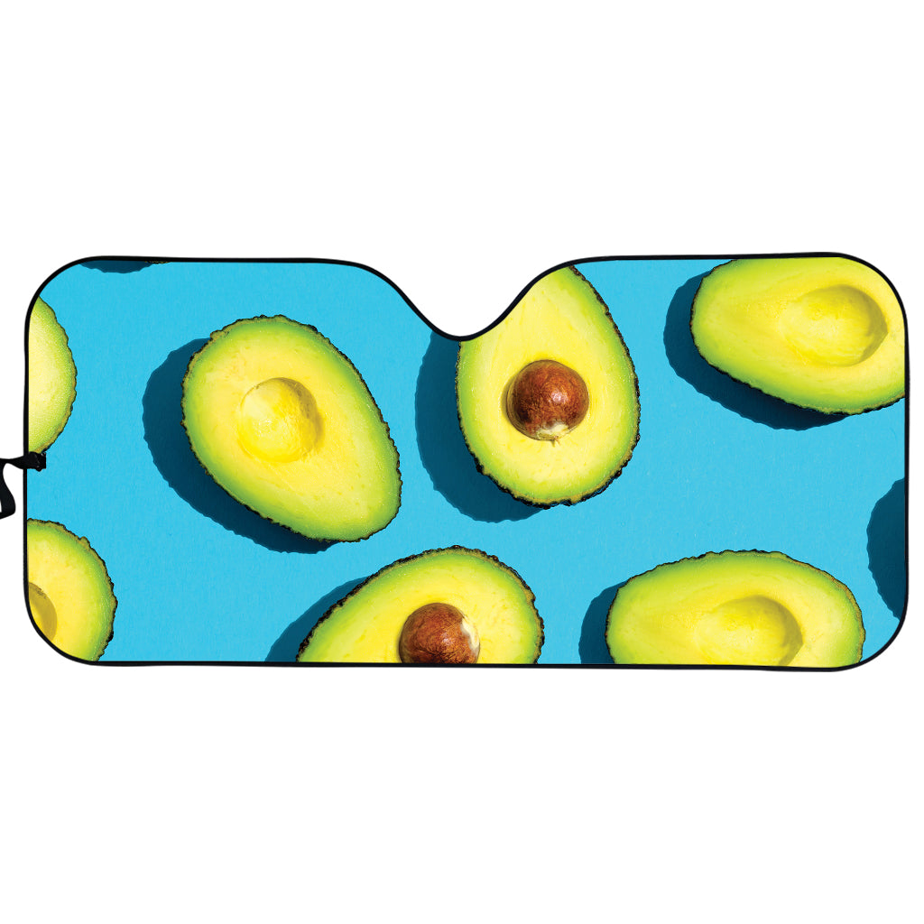 Avocado Cut In Half Print Car Sun Shade