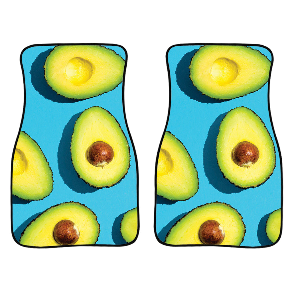 Avocado Cut In Half Print Front Car Floor Mats