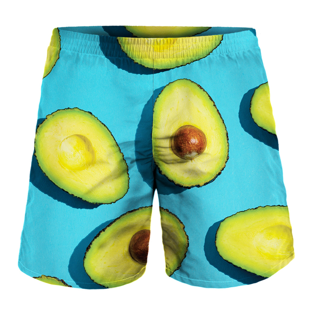 Avocado Cut In Half Print Men's Shorts