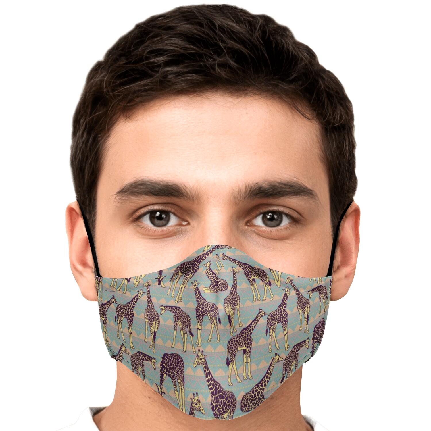 Aztec Giraffe Pattern Print Face Mask