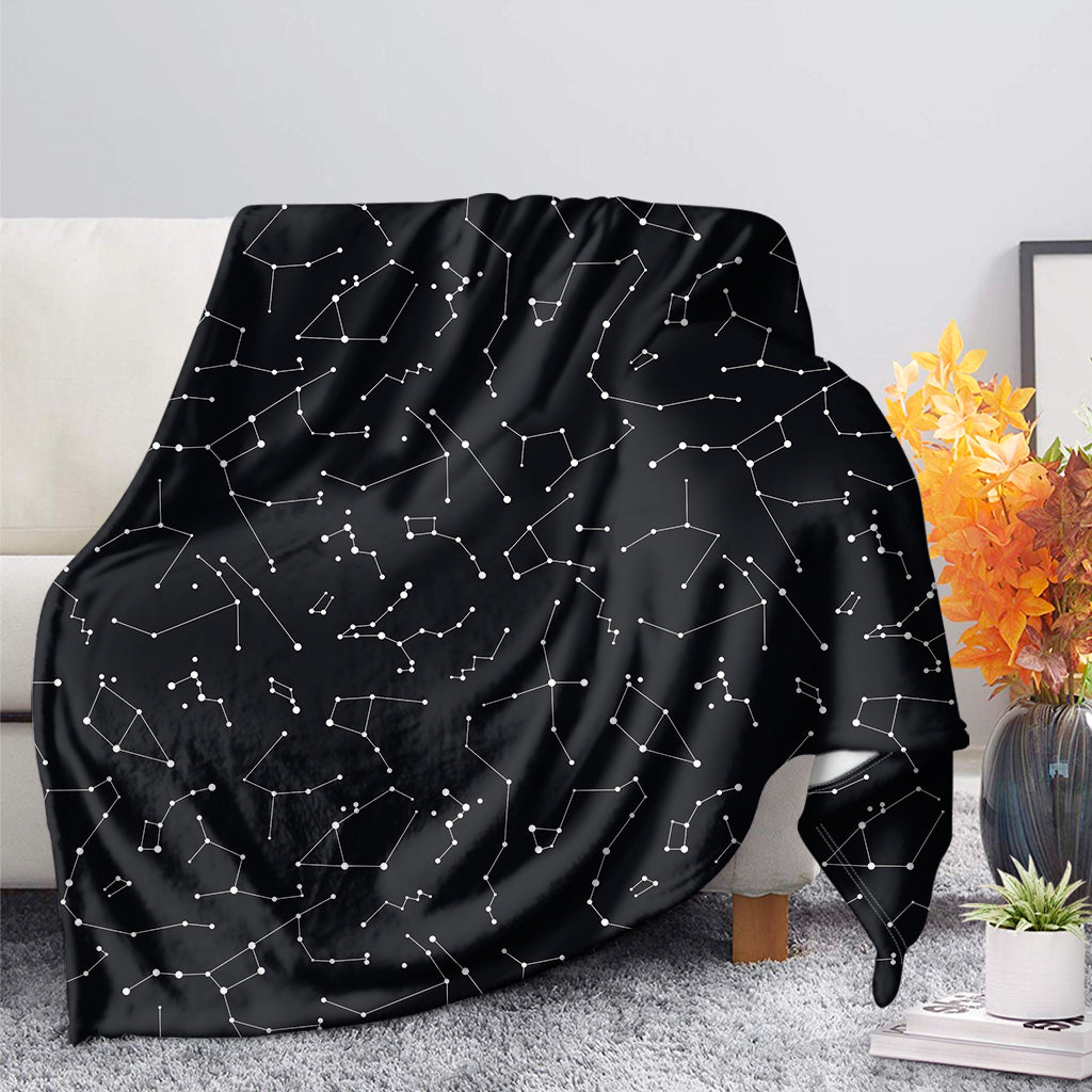 Black And White Constellation Print Blanket