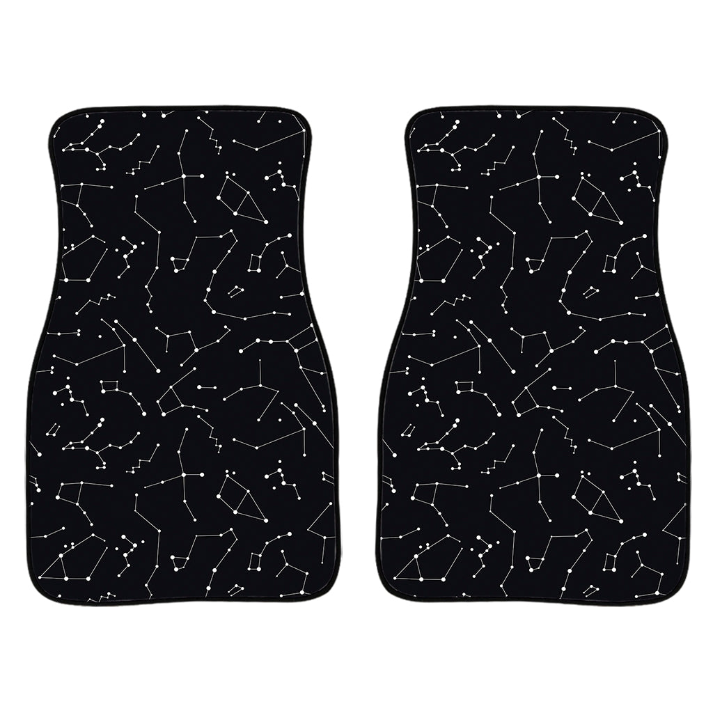 Black And White Constellation Print Front Car Floor Mats