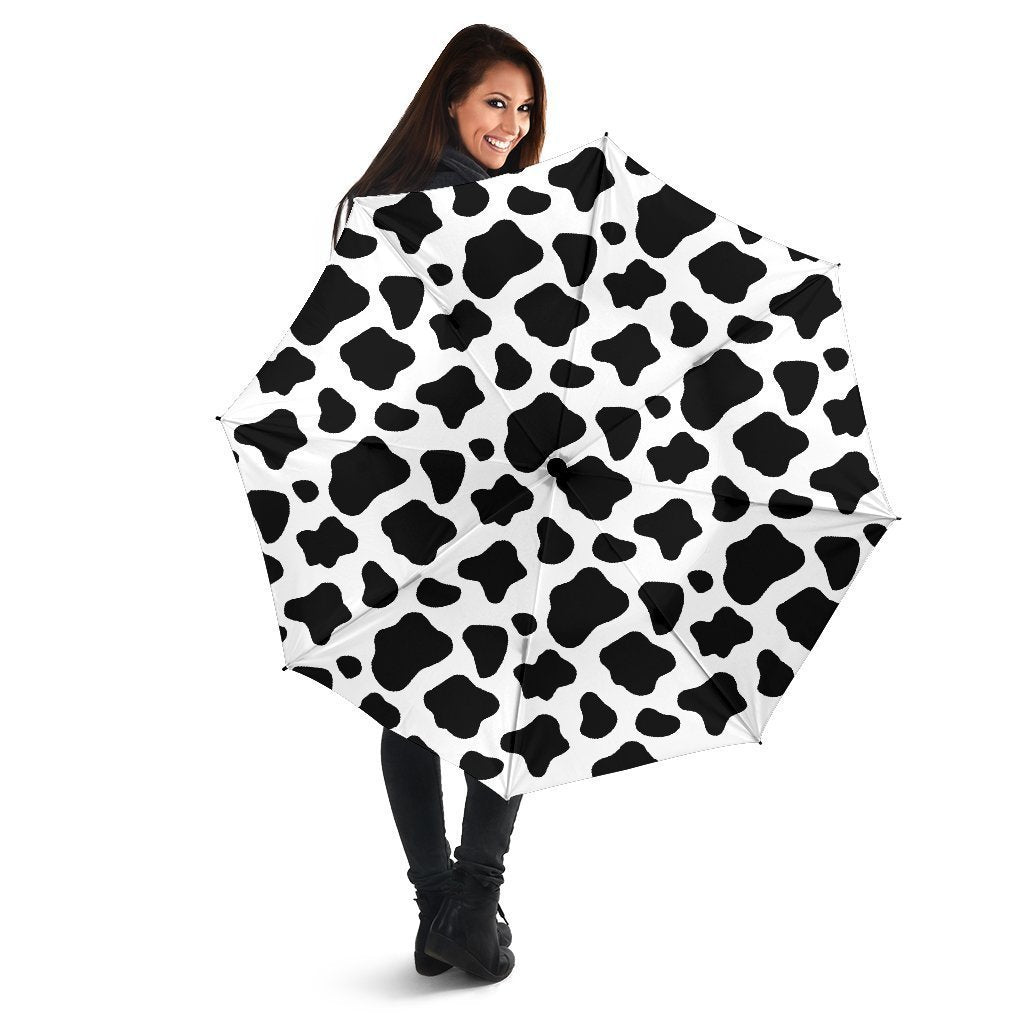 Black And White Cow Print Foldable Umbrella