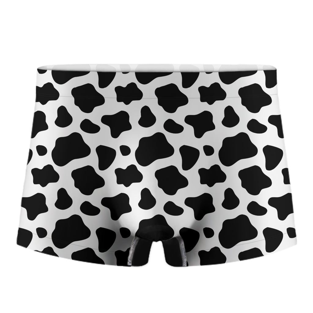 Black And White Cow Print Men's Boxer Briefs