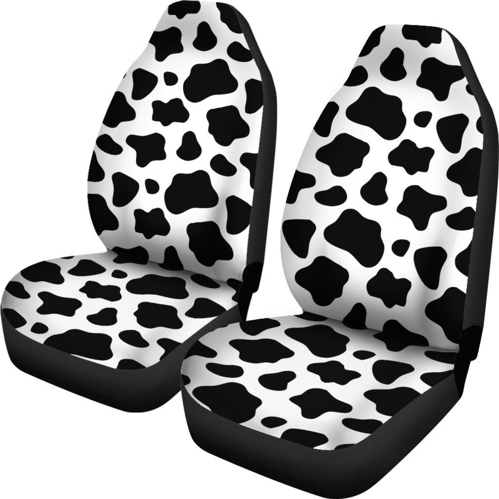 Black And White Cow Print Universal Fit Car Seat Covers