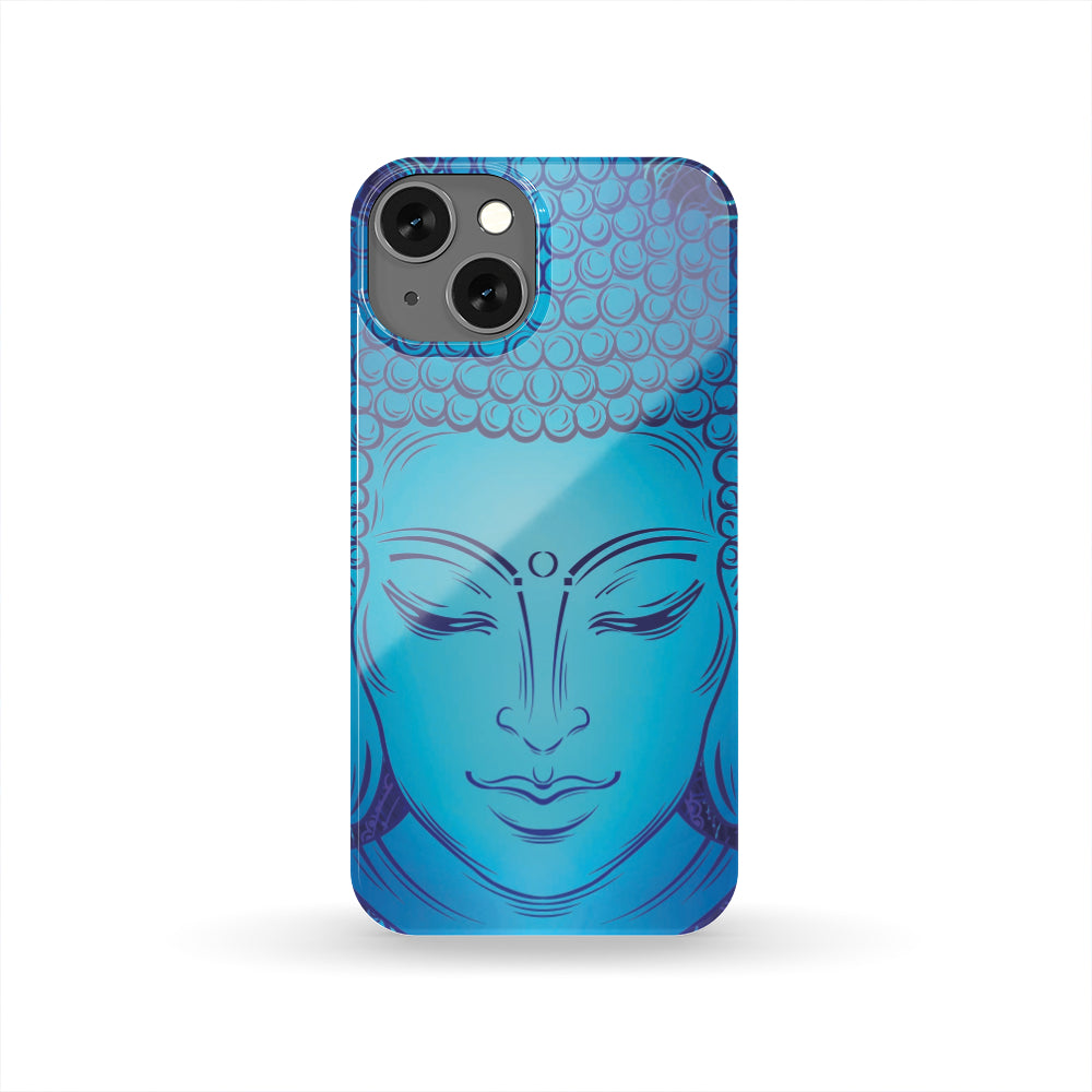 Blue Buddha Print Phone Case