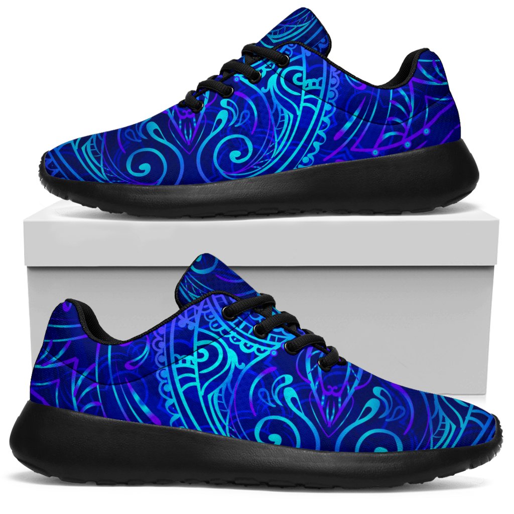 Blue Buddha Print Sport Sneakers