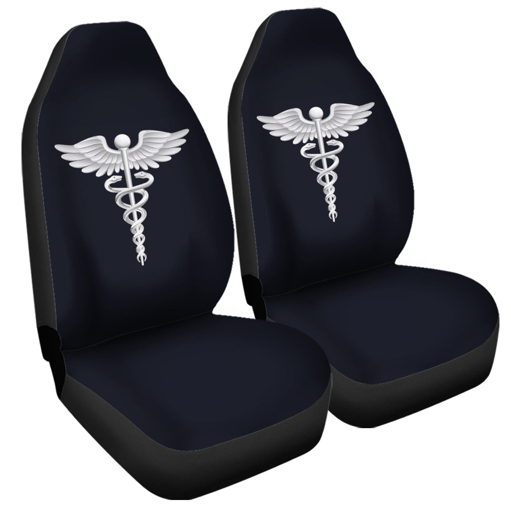 Caduceus Symbol Of Medicine Print Universal Fit Car Seat Covers