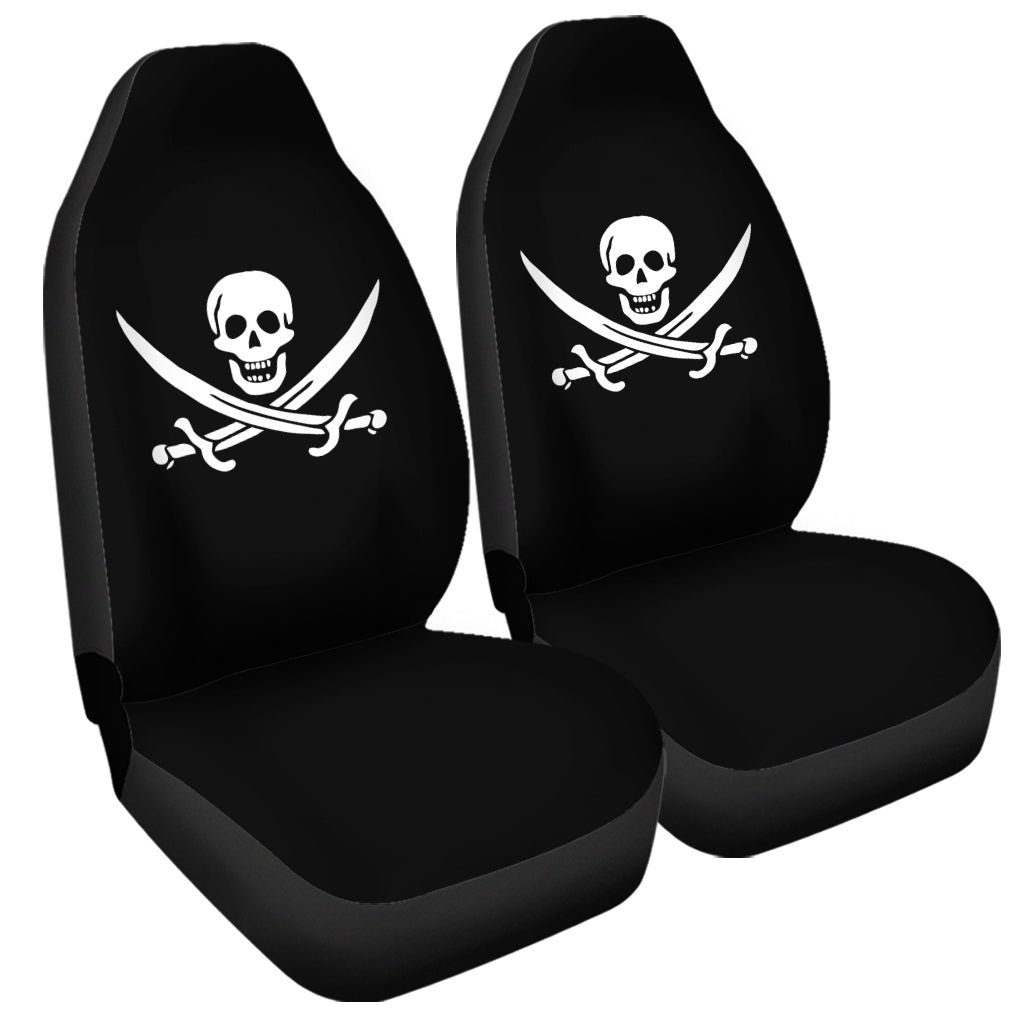 Calico Jack Pirate Flag Print Universal Fit Car Seat Covers