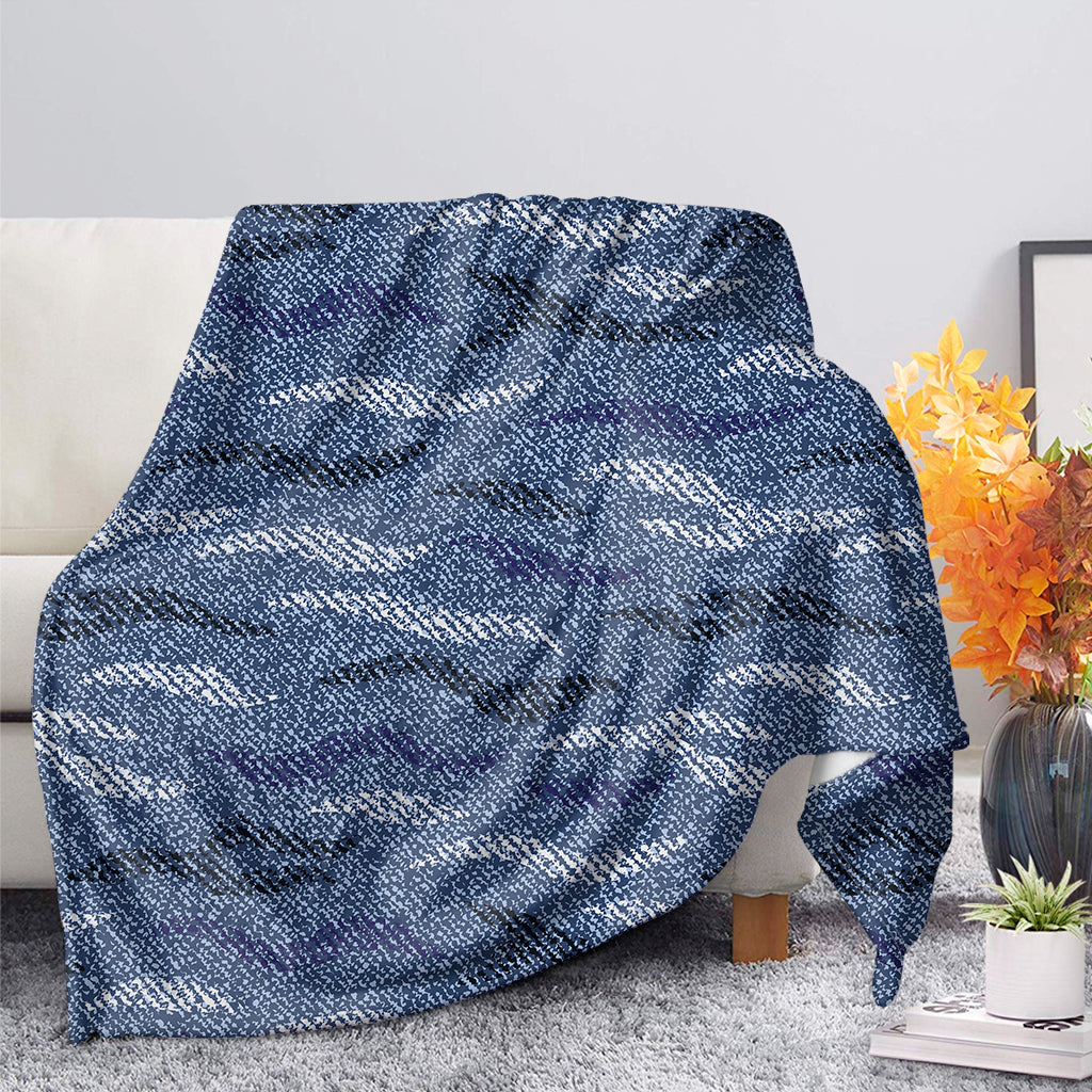 Camo Denim Jeans Pattern Print Blanket