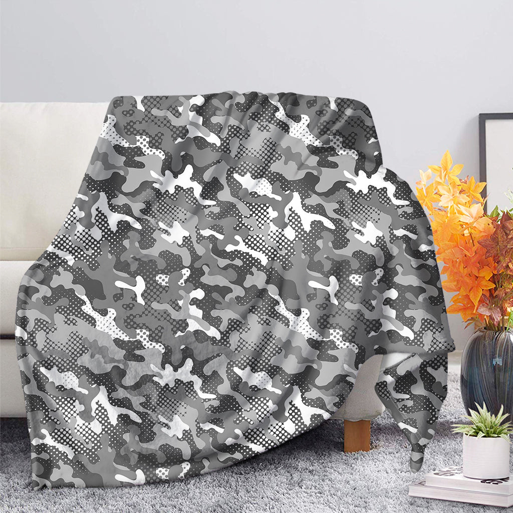 Camouflage Dazzle Pattern Print Blanket