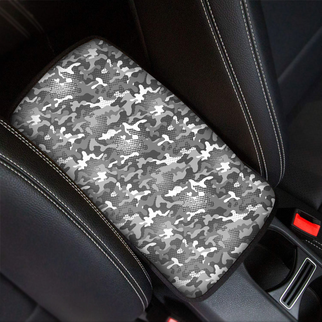 Camouflage Dazzle Pattern Print Car Center Console Cover