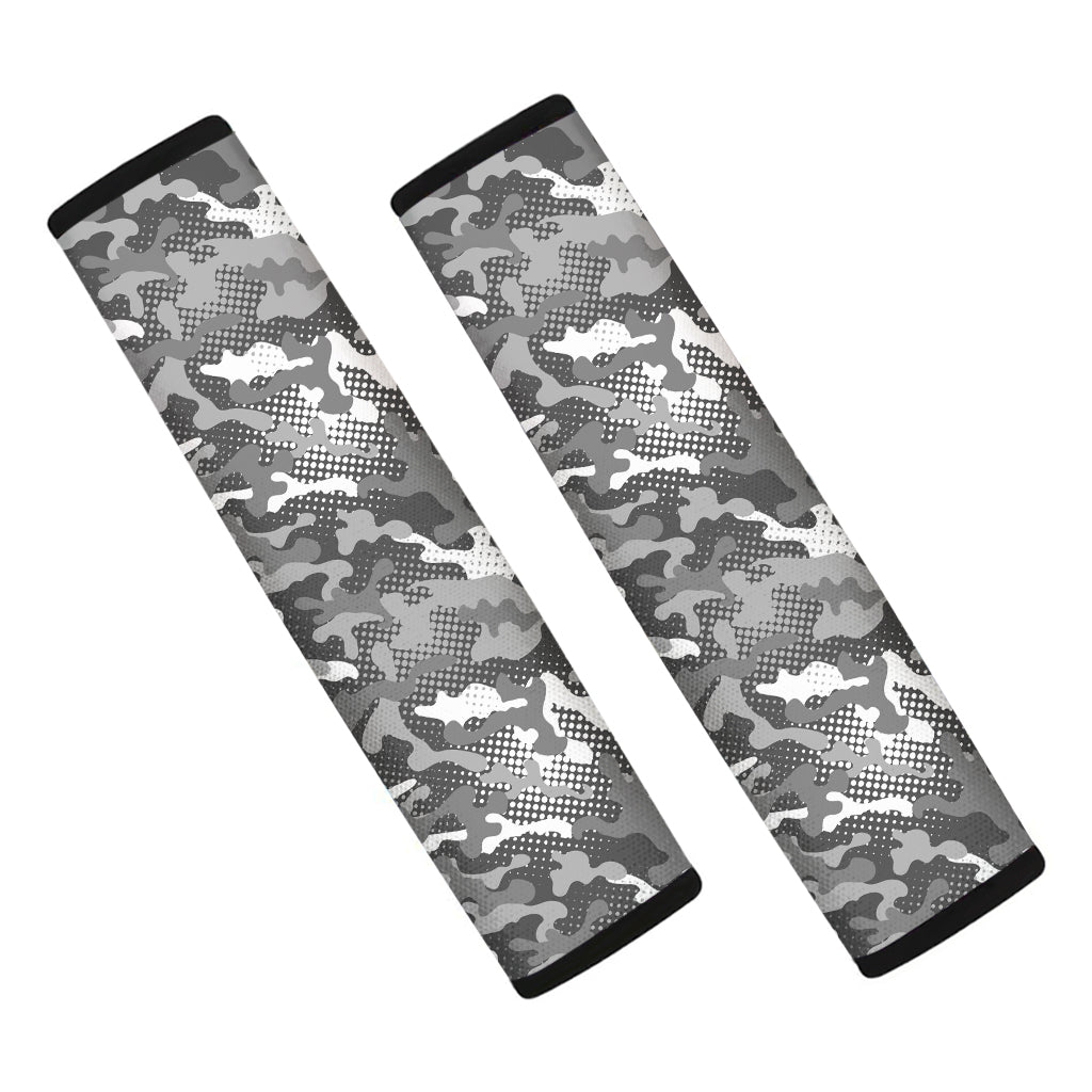 Camouflage Dazzle Pattern Print Car Seat Belt Covers