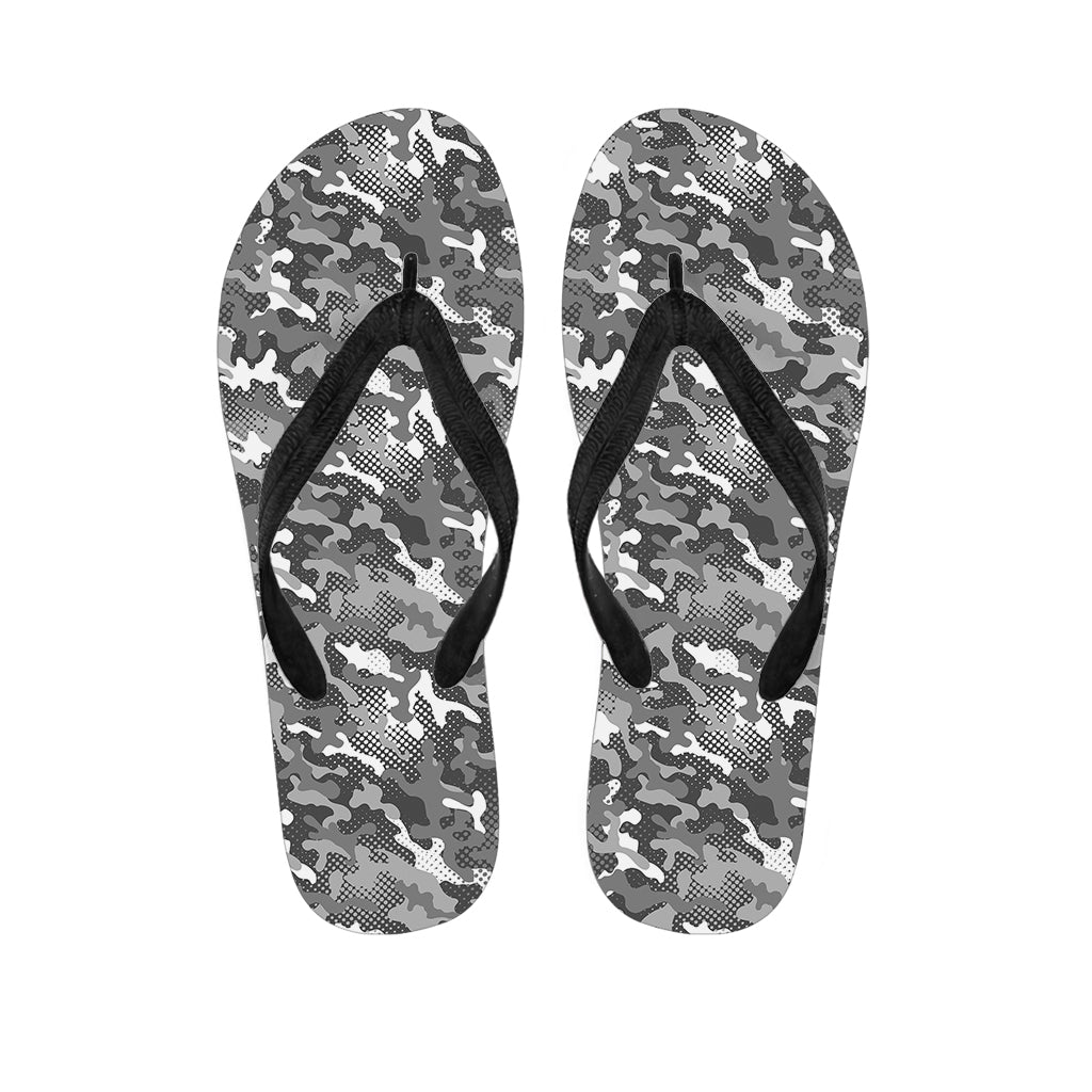 Camouflage Dazzle Pattern Print Flip Flops