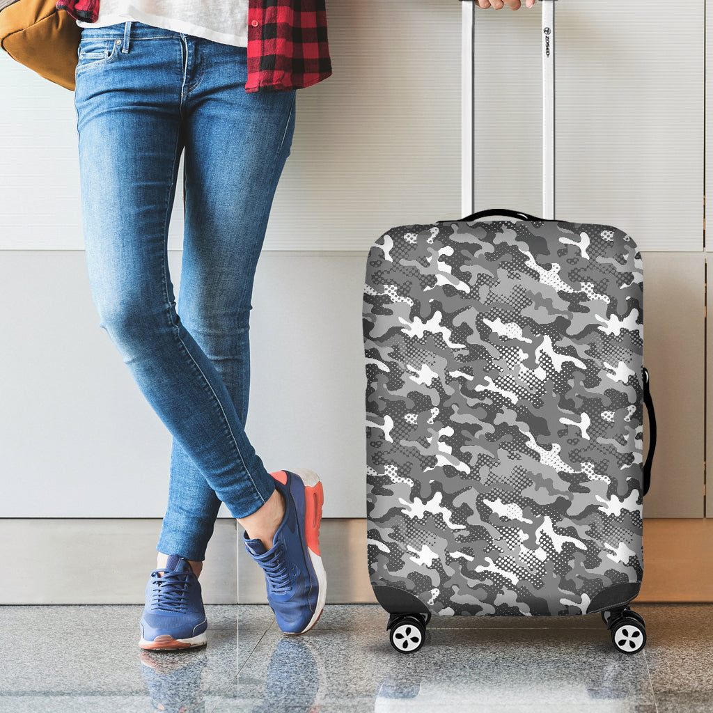 Camouflage Dazzle Pattern Print Luggage Cover