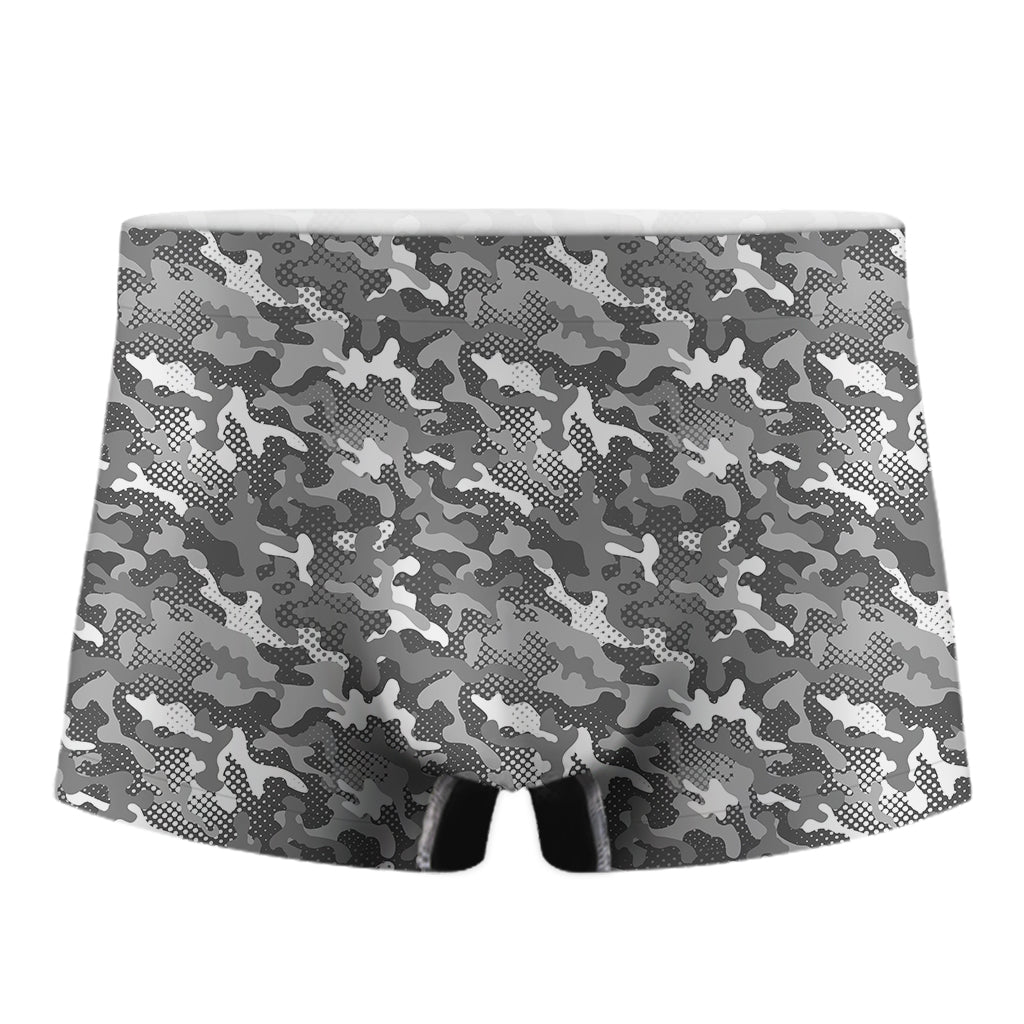 Camouflage Dazzle Pattern Print Men's Boxer Briefs