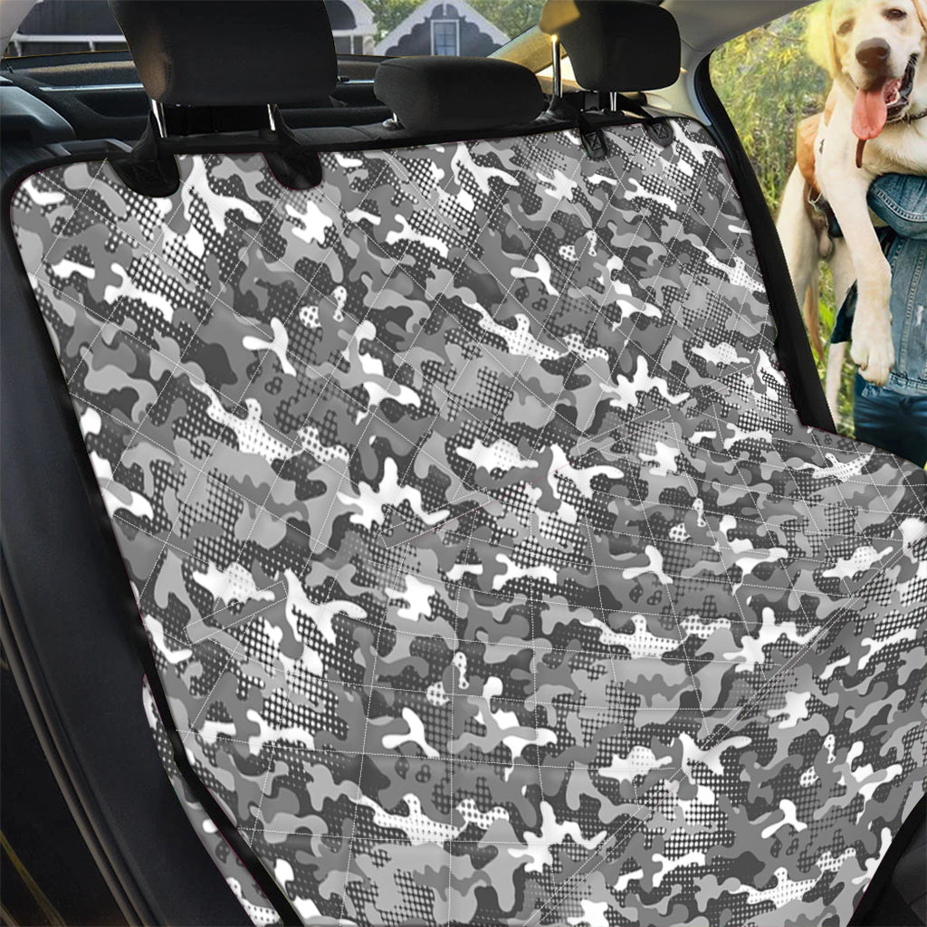 Camouflage Dazzle Pattern Print Pet Car Back Seat Cover