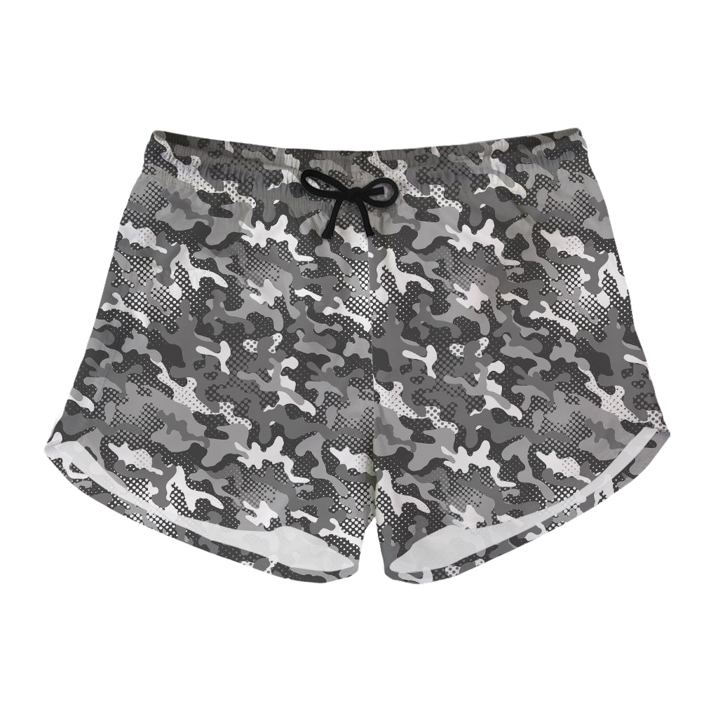 Camouflage Dazzle Pattern Print Women's Shorts