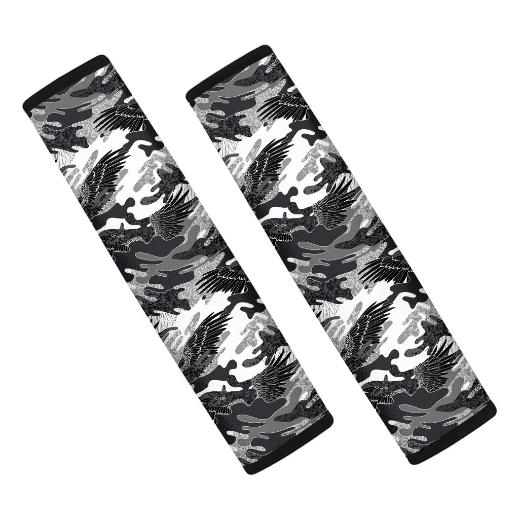 Camouflage Dazzle Wings Pattern Print Car Seat Belt Covers